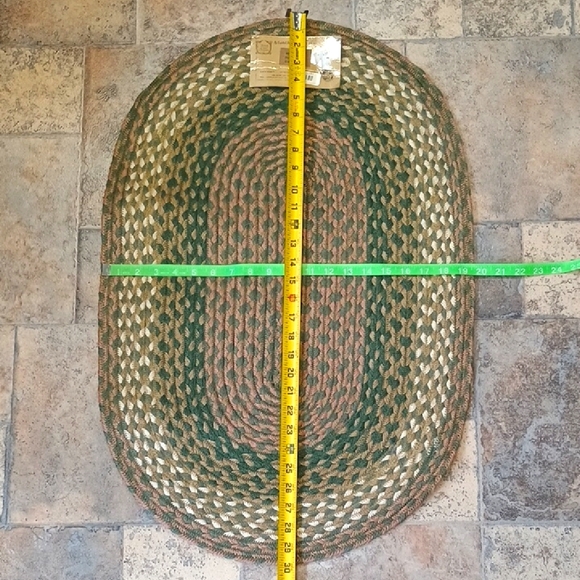 Braided Oval Jute Rug BNWT - Picture 2 of 5